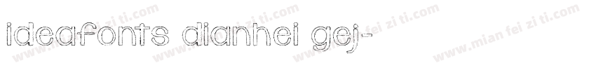 ideafonts dianhei gej字体转换